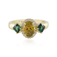 9K Unheated Yellow Tanzanite Gold Ring (Adela Gold)