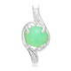 Imperial Chrysoprase Silver Pendant