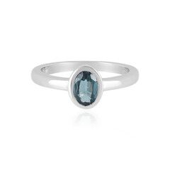 Teal Kyanite Silver Ring