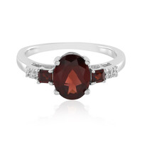 Mozambique Garnet Silver Ring