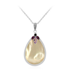 Mother of Pearl Silver Necklace