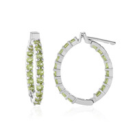 Peridot Silver Earrings