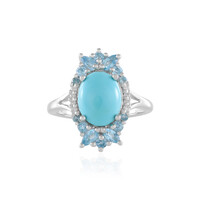 Sleeping Beauty Turquoise Silver Ring