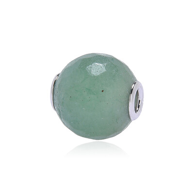 Green Aventurine Silver Pendant (MONOSONO COLLECTION)