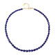 Blue Bemainty Sapphire Silver Necklace