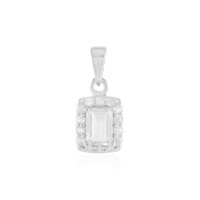 White Quartz Silver Pendant