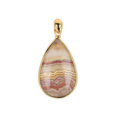 Lace Agate Silver Pendant