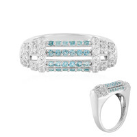 Swiss Blue Topaz Silver Ring