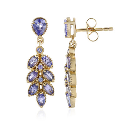 Tanzanite Silver Earrings