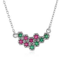 Socoto Emerald Silver Necklace