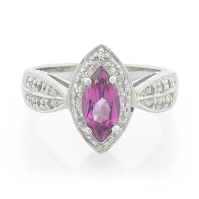 Grape Topaz Silver Ring