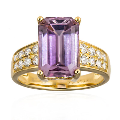 18K Pink Diaspore Gold Ring (AMAYANI)