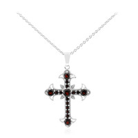 Garnet Silver Necklace