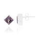 Rose de France Amethyst Silver Earrings (MONOSONO COLLECTION)