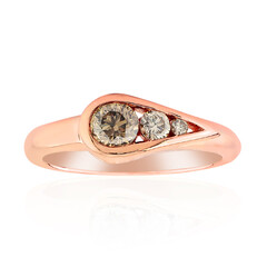 9K VS1 Argyle Rose De France Diamond Gold Ring