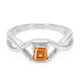 Hessonite Garnet Silver Ring