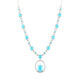 Sleeping Beauty Turquoise Silver Necklace