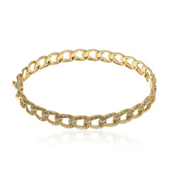 14K SI2 Fancy Diamond Gold Bangle (CIRARI)