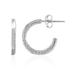 I3 (I) Diamond Silver Earrings