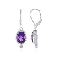 Moroccan Amethyst Silver Earrings