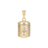 I2 (I) Diamond Silver Pendant