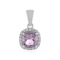 Rose de France Amethyst Silver Pendant