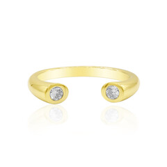 18K VVS1 (E) Diamond Gold Ring (adamantes [!])