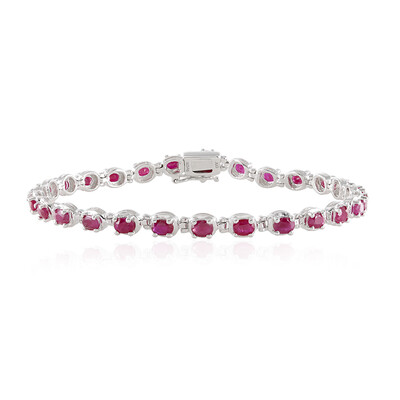 Ruby Silver Bracelet