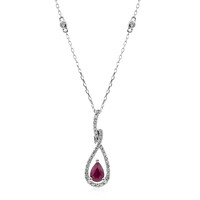 14K AAA Mozambique Ruby Gold Necklace (CIRARI)