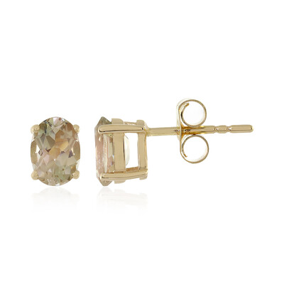 9K Oregon Sunstone Gold Earrings