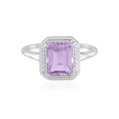 Rose de France Amethyst Silver Ring