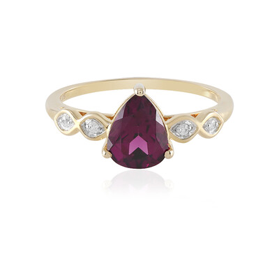 9K Magenta Garnet Gold Ring