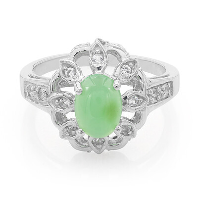 Imperial Chrysoprase Silver Ring