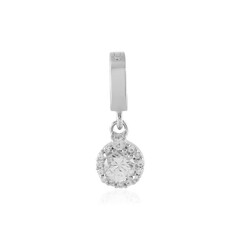 White Sapphire Silver Pendant