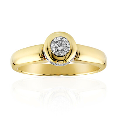 14K IF (D) Diamond Gold Ring (Annette)