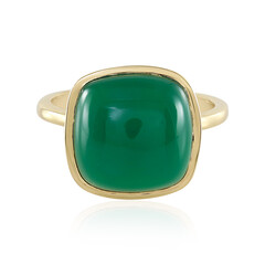 Green Onyx Silver Ring