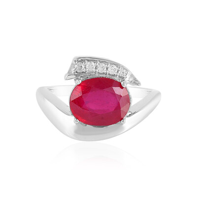 Bemainty Ruby Silver Ring (MONOSONO COLLECTION)