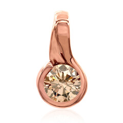 9K VS1 Argyle Rose De France Diamond Gold Pendant