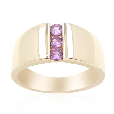 9K Ceylon Purple Sapphire Gold Ring