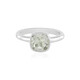 Green Amethyst Silver Ring