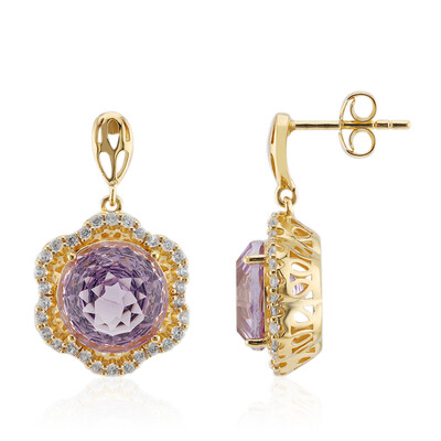 Bolivian Amethyst Silver Earrings