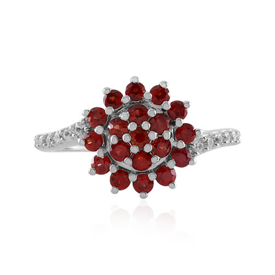 Tanzanian Ruby Silver Ring