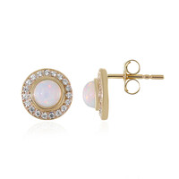 9K Welo Opal Gold Earrings