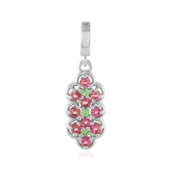 Nigerian Pink Tourmaline Silver Pendant