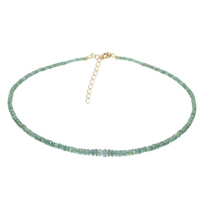 Zambian Emerald Silver Necklace