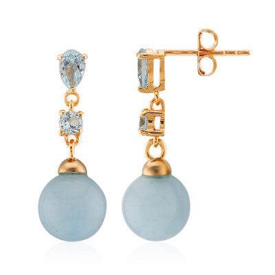 Aquamarine Silver Earrings