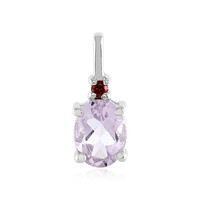 Rose de France Amethyst Silver Pendant