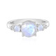 Rainbow Moonstone Silver Ring