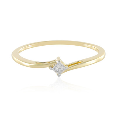 9K SI1 (H) Diamond Gold Ring