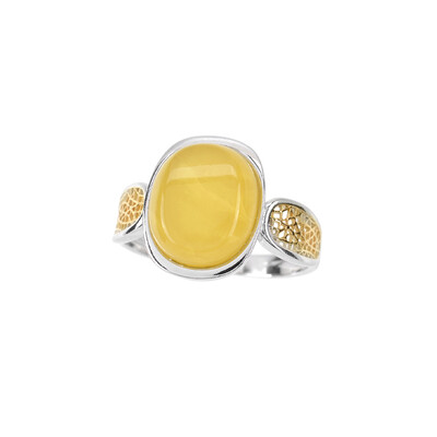 Baltic Amber Silver Ring (dagen)